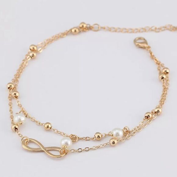 🦶Brand New Fashion Pearl Anklet Chain Foot Jewelry - Picture 2 of 3